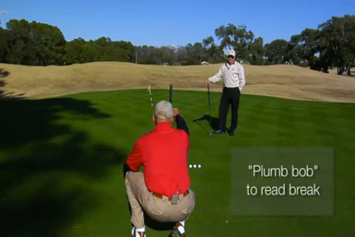Plumb Bob to help read break in green